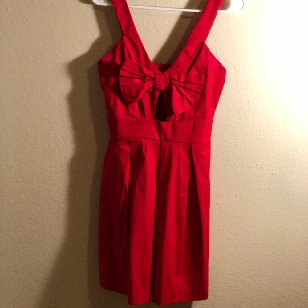 Lulu’s Get To Bow Me Skater Dress